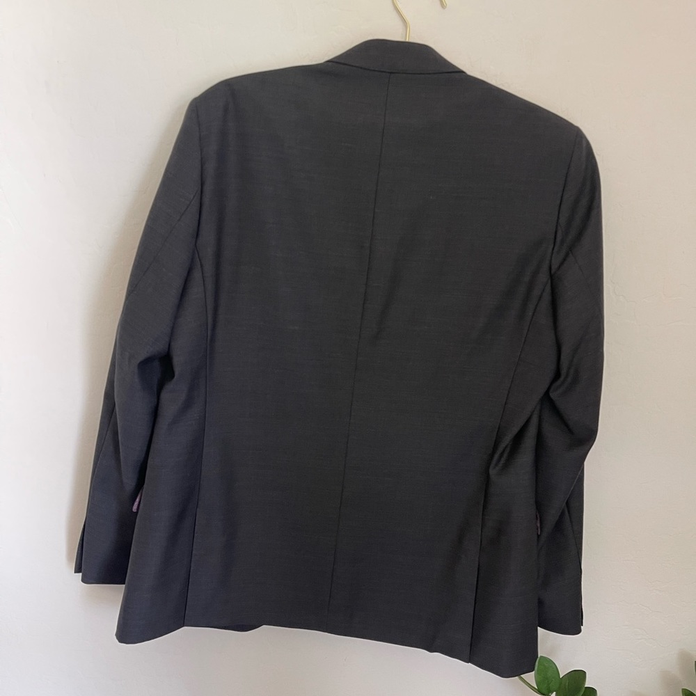 ZANETTI 100% Wool Porto Suit Jacket Size 46L - Picture 6 of 9
